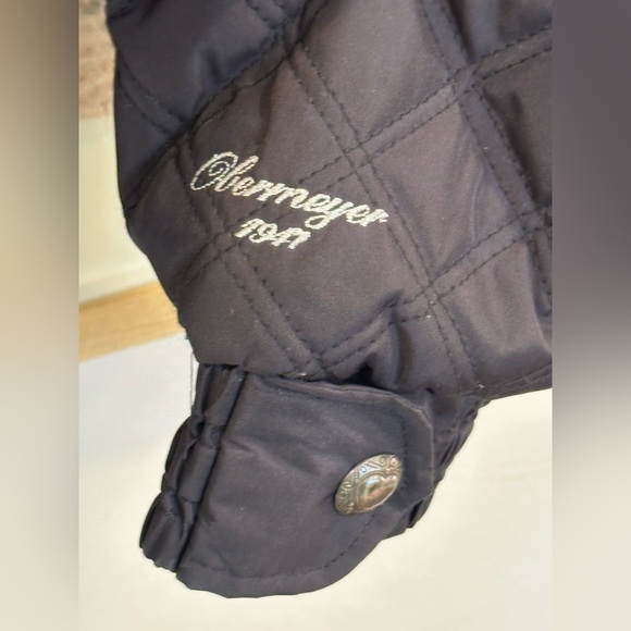 VTG Obermeyer Cropped Winter Coat Jacket Womens 8 Black Quilted Moto - Picture 4 of 12